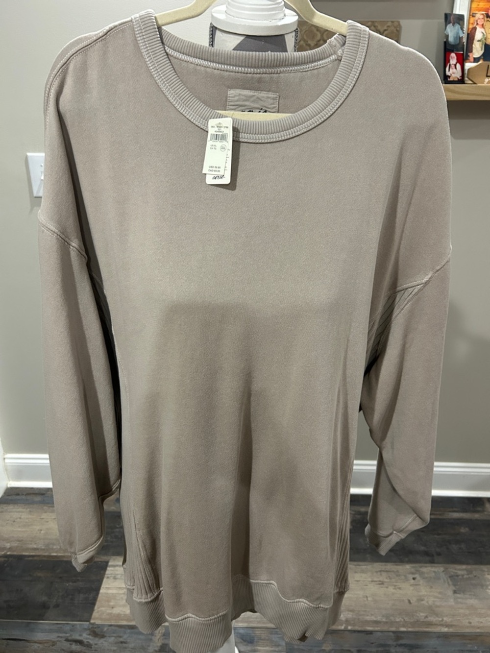Aerie Neutral Taupe Crewneck Sweatshirt